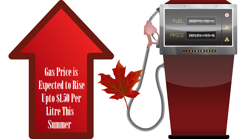 Gas Price Is Expected To Rise Upto $1.50 Per Litre This Summer