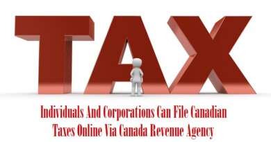 Individuals And Corporations Can File Canadian Taxes Online Via Canada Revenue Agency