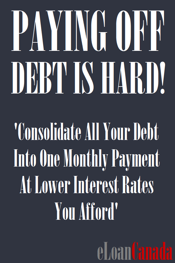 Paying Off Debt Is Hard! Consolidate All Your Debt Into One Monthly Payment At Lower Interest Rates You Afford
